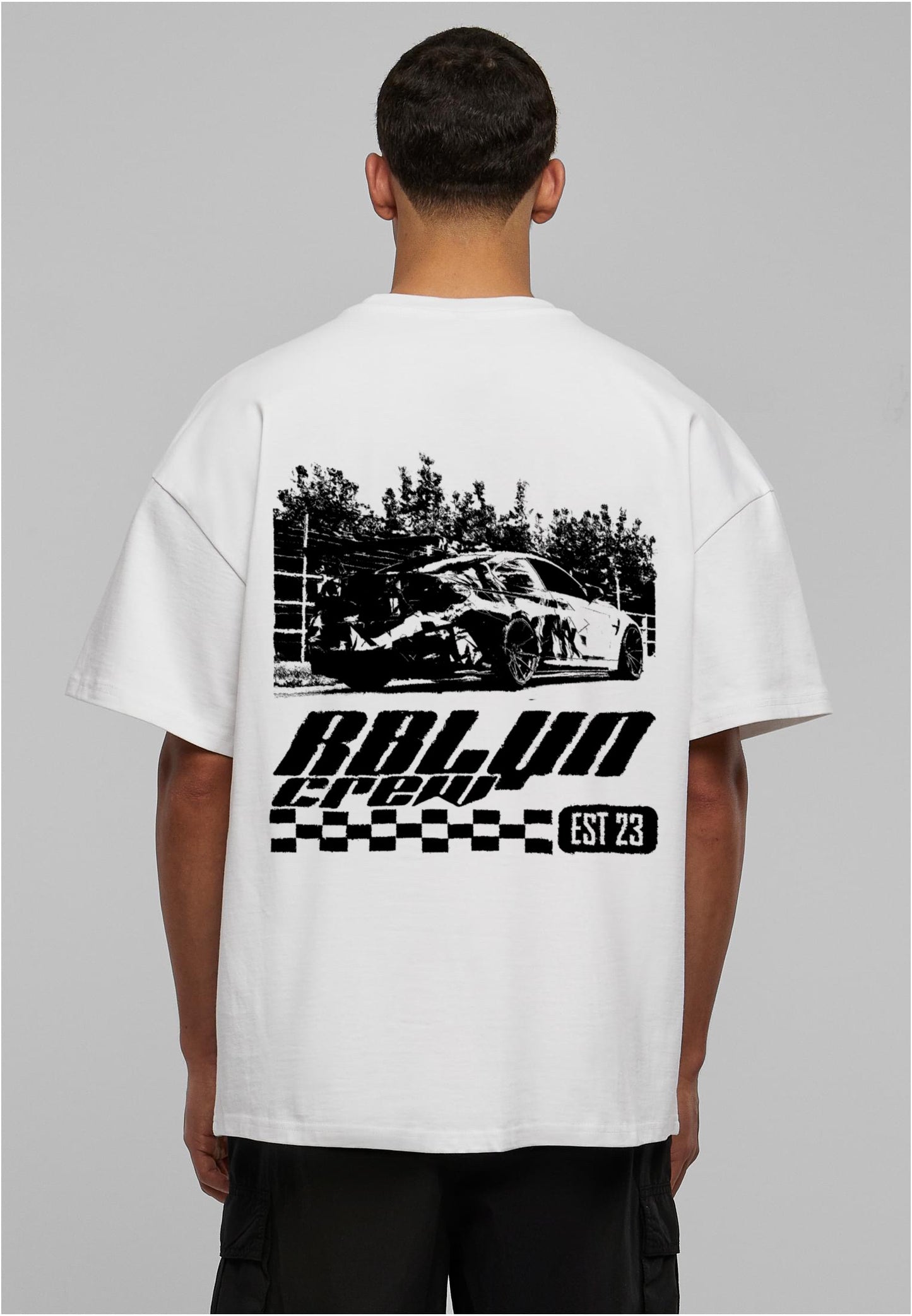 Oversize RBLYN Crew Shirt white 200 gsm²