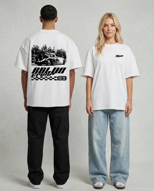 Oversize RBLYN Crew Shirt white 200 gsm²