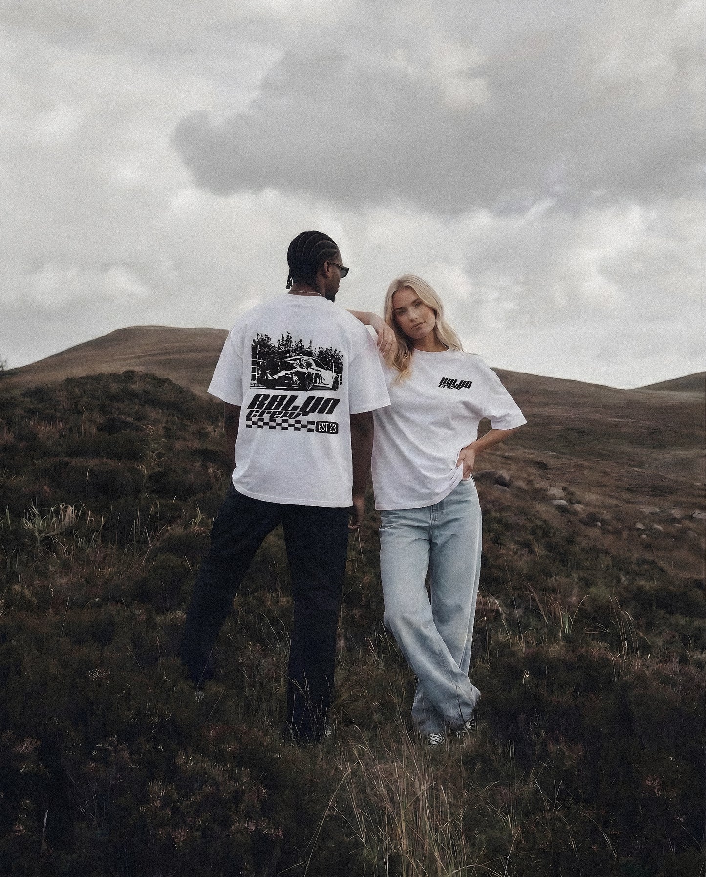 Oversize RBLYN Crew Shirt white 200 gsm²