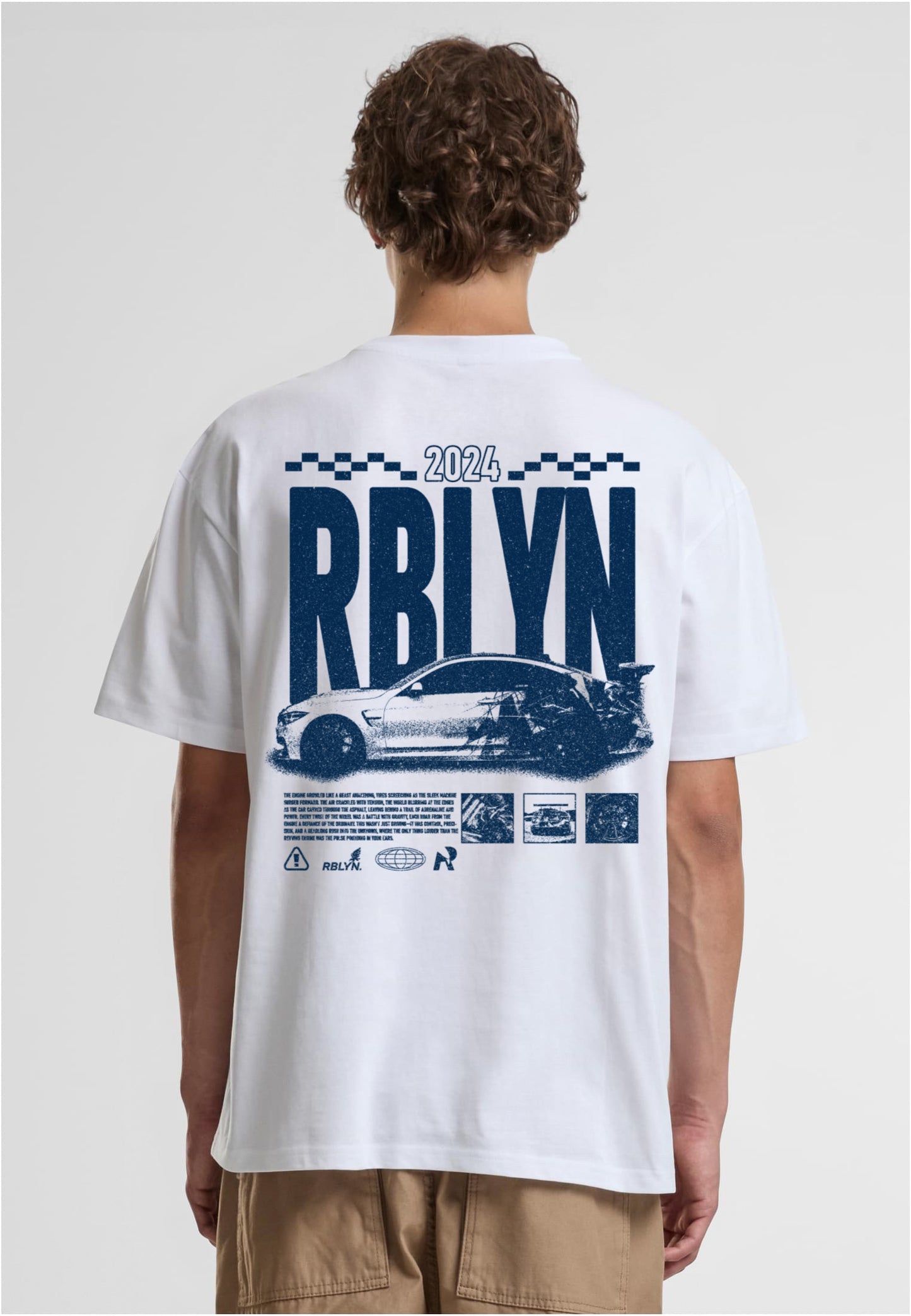 Oversize Racing Shirt white 200 gsm²