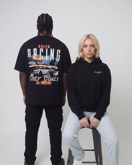 Oversize RBLYN Racing Shirt black 200 gsm²