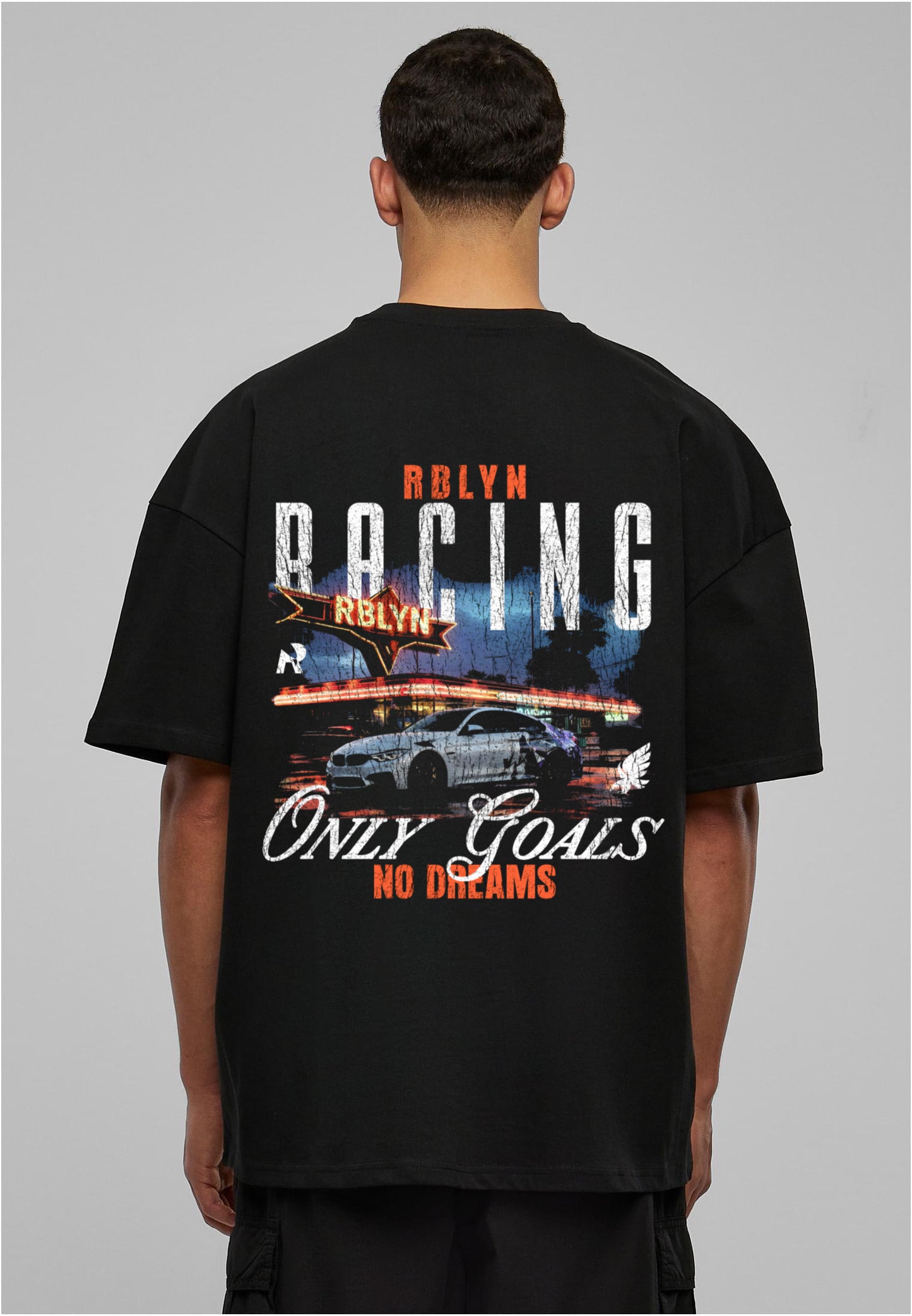 Oversize RBLYN Racing Shirt black 200 gsm²