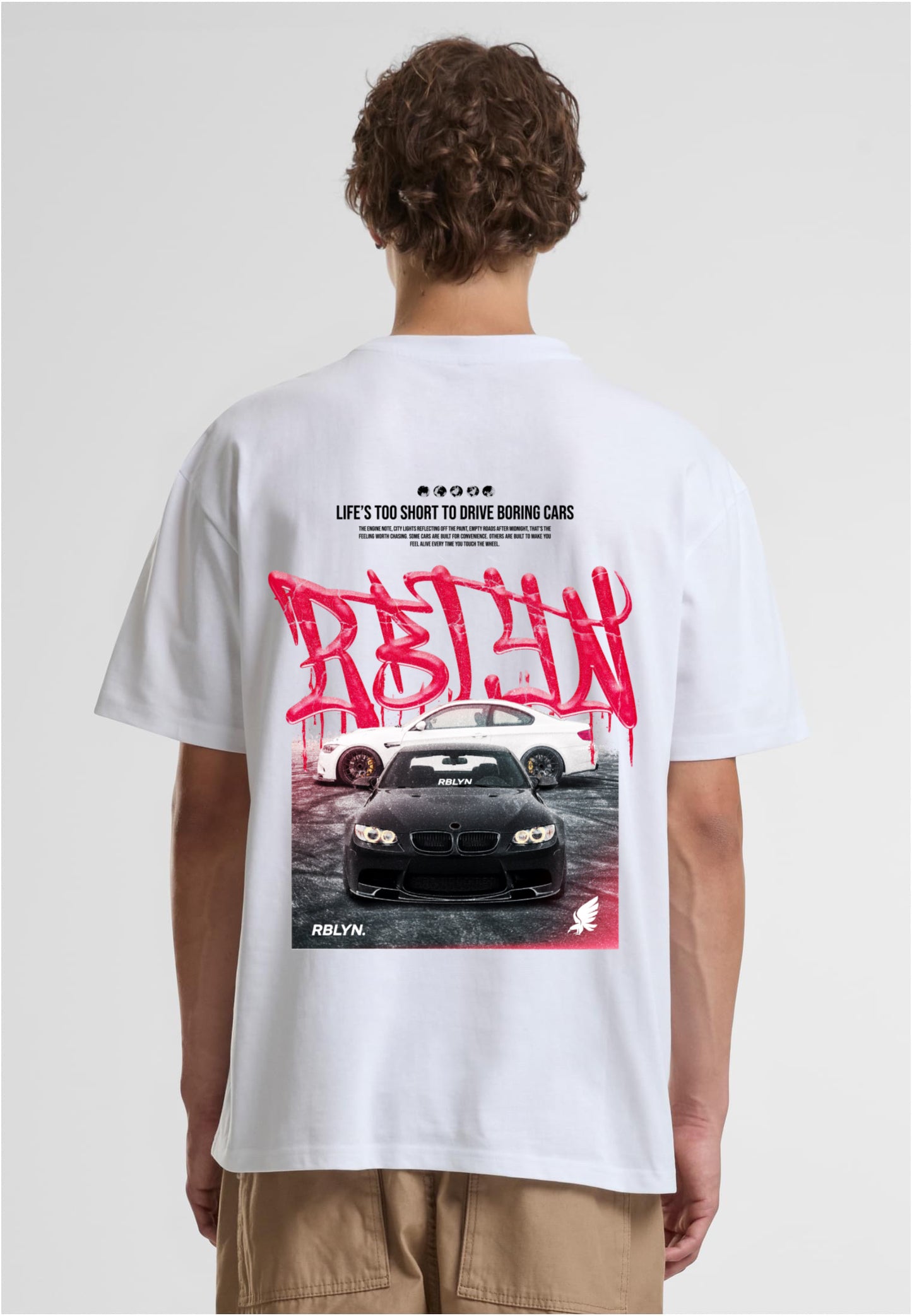 Oversize LFTS Grafitti white 200 gsm²