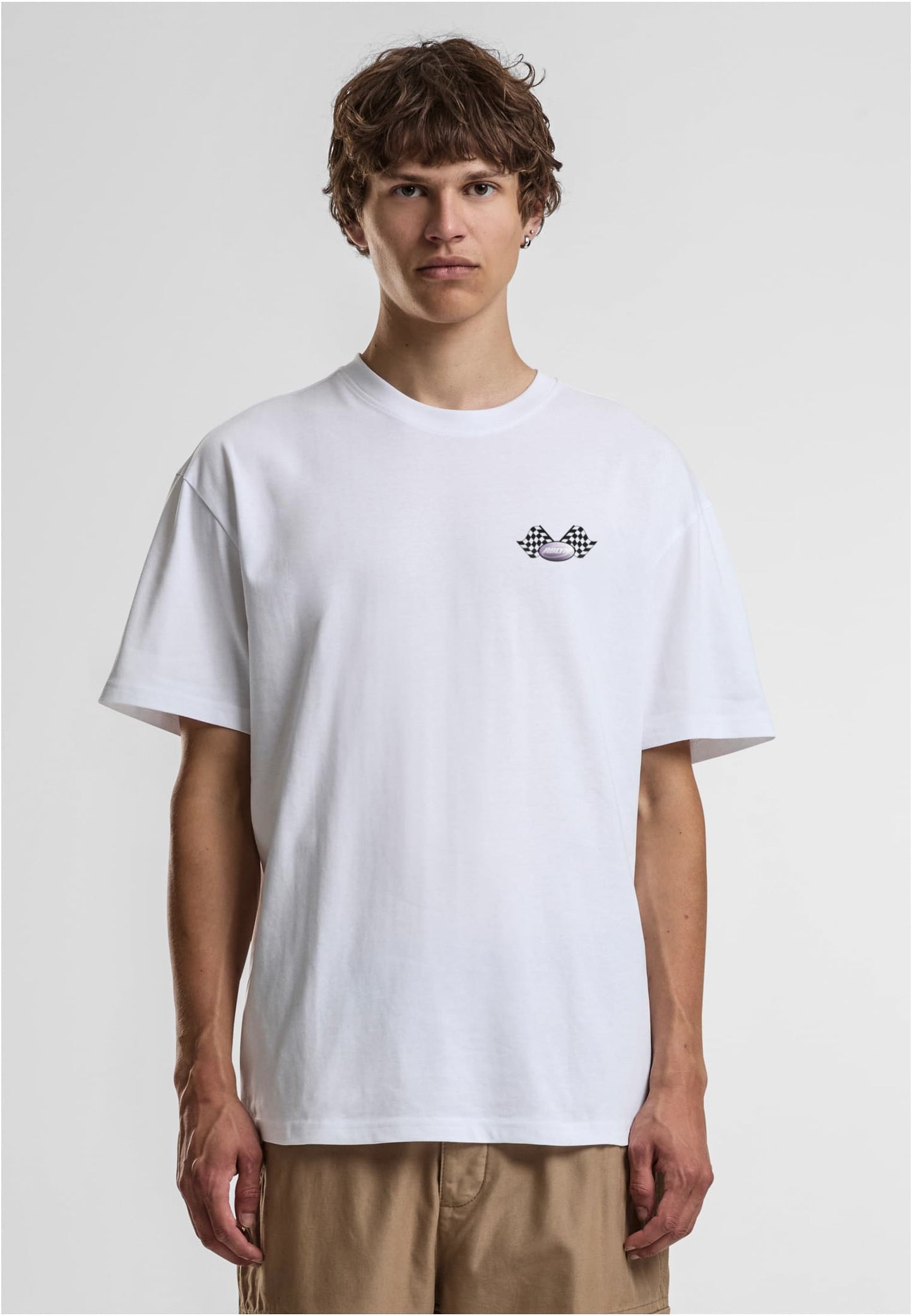 Oversize RaceFlag Shirt white 200 gsm²